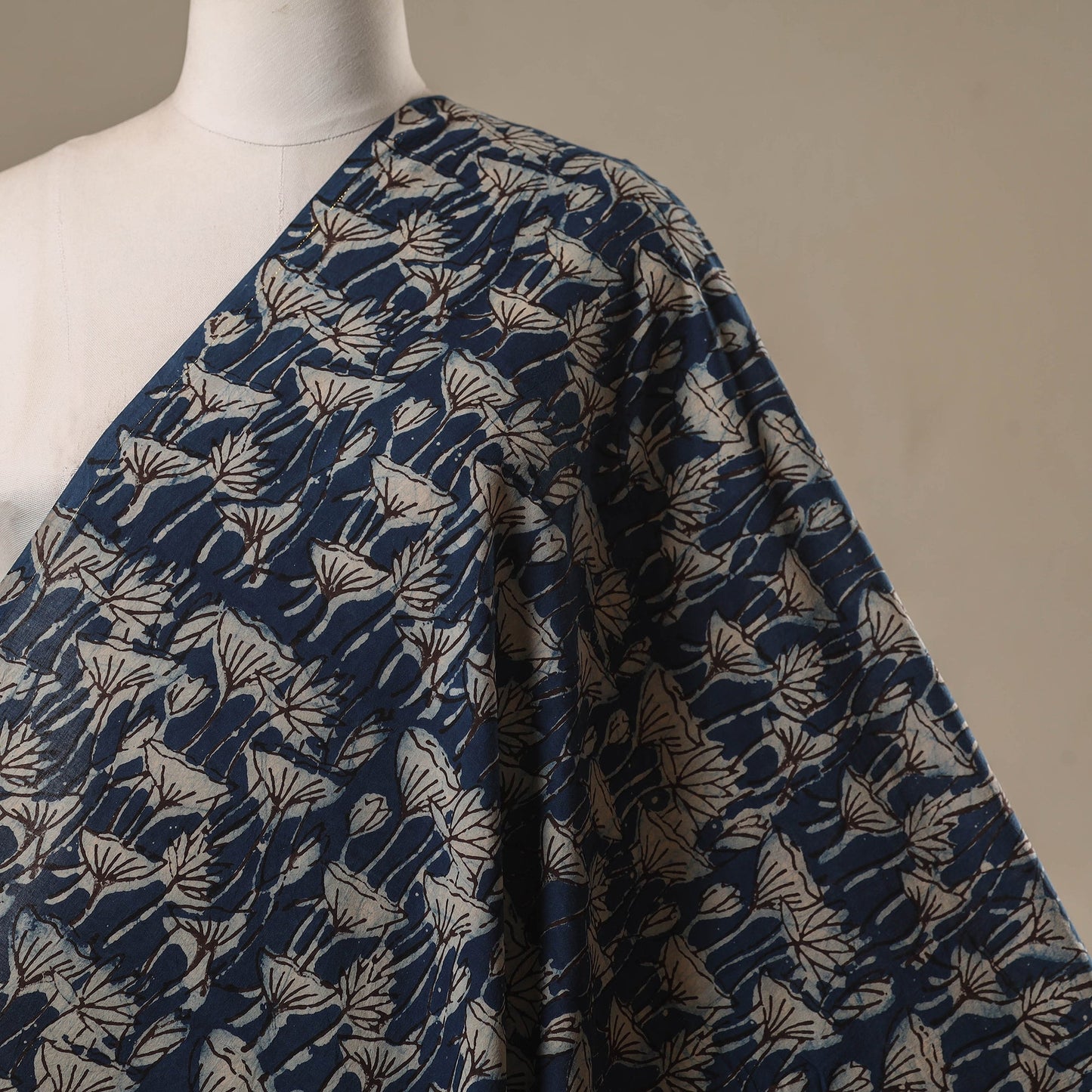 Bindaas cotton natural dyed fabric 10 - handcrafted