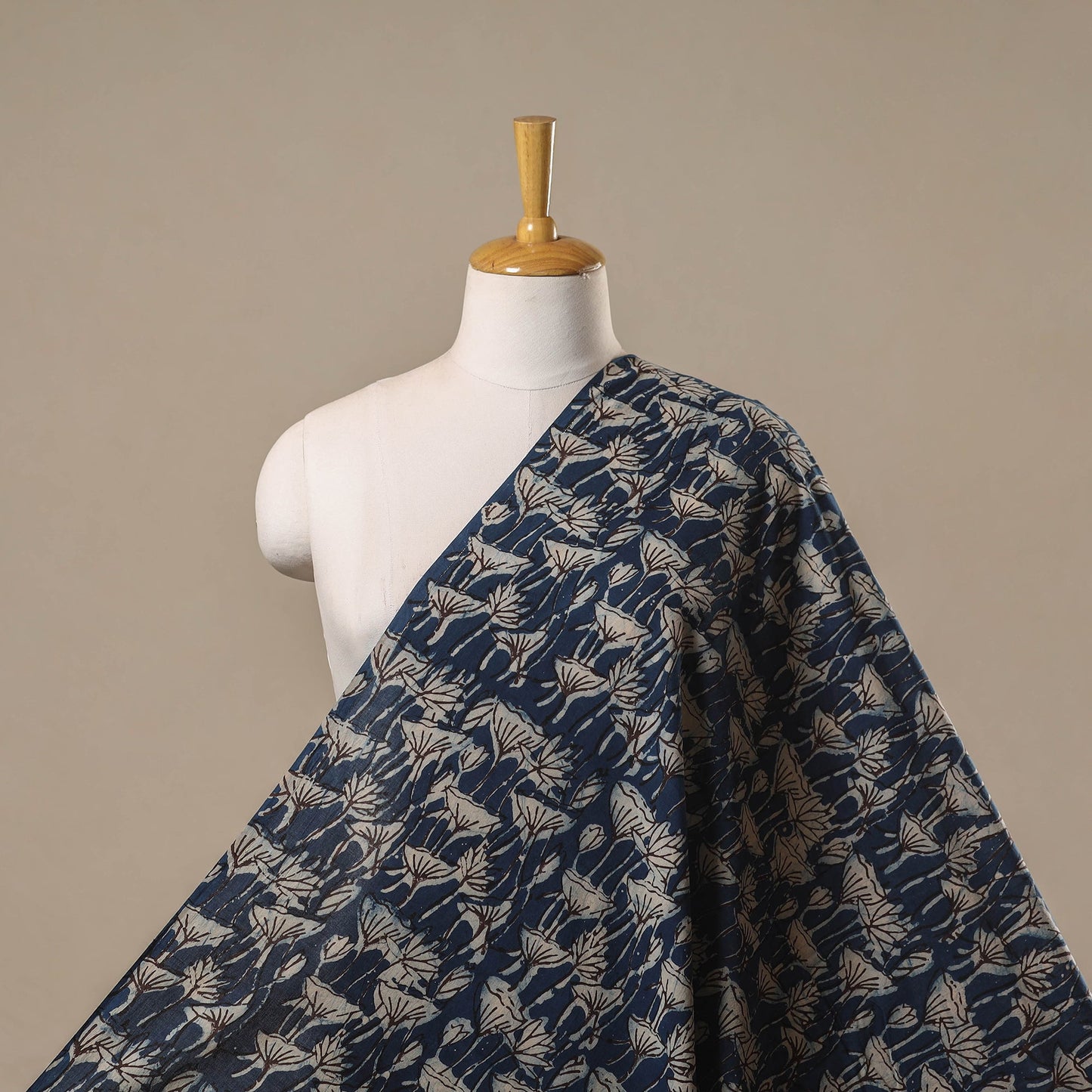 Bindaas cotton natural dyed fabric 10 - handcrafted