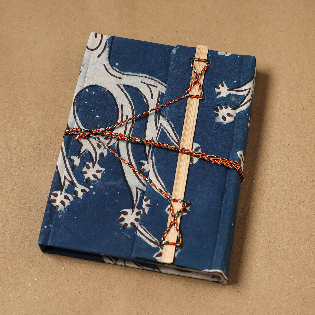 Bindaas fabric cover handmade paper notebook with thread