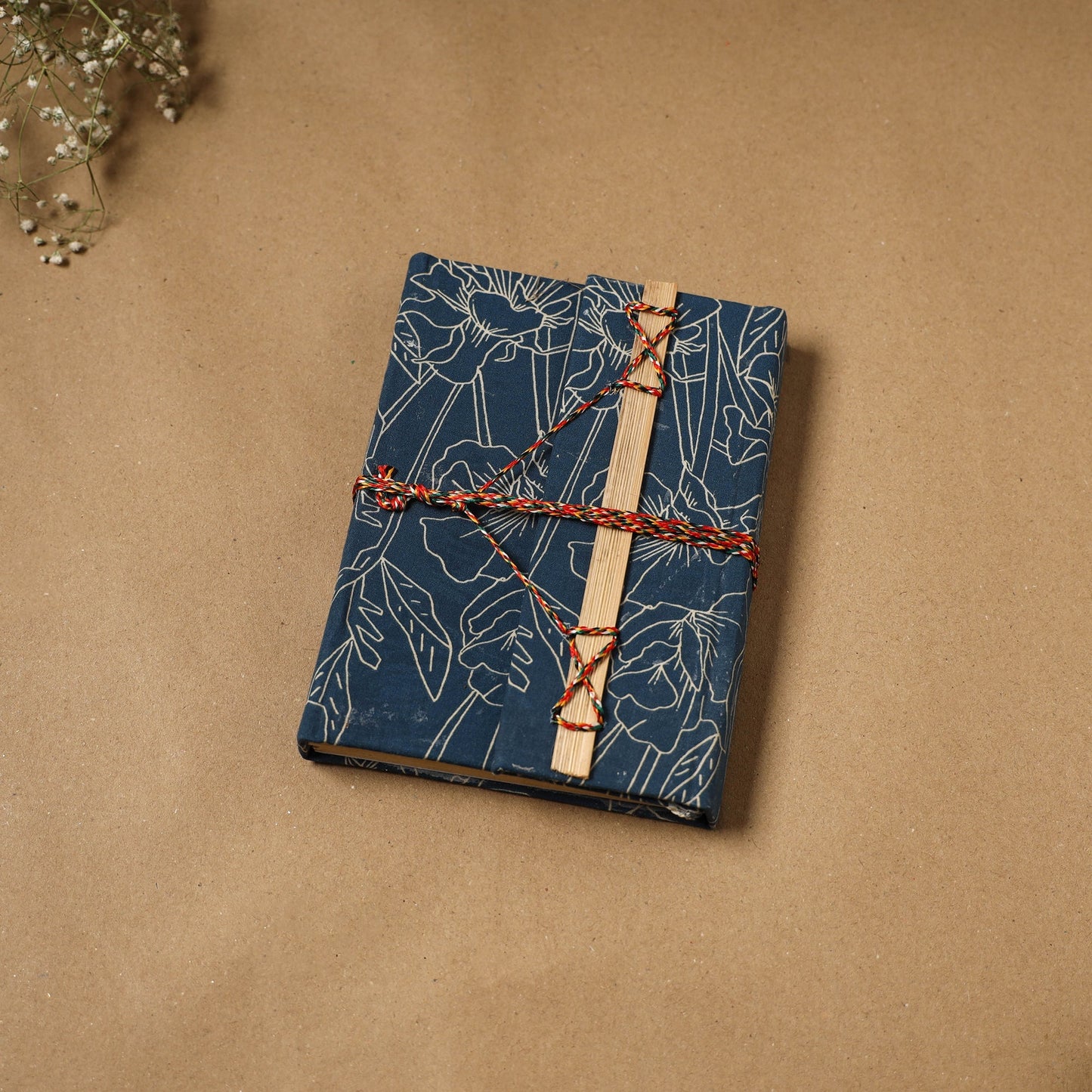 Bindaas fabric cover handmade paper notebook with thread