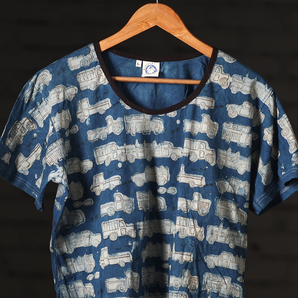  Block Art Prints Natural Dyed Cotton Unisex T-shirt 