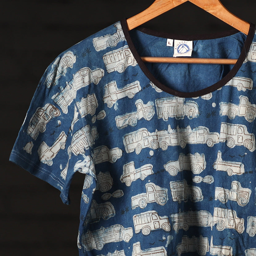  Block Art Prints Natural Dyed Cotton Unisex T-shirt 