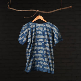  Block Art Prints Natural Dyed Cotton Unisex T-shirt 