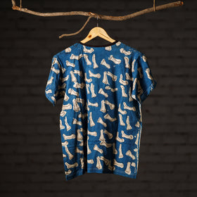  Block Art Prints Natural Dyed Cotton T-shirt 