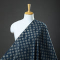  Blue Bindaas Natural Dyed Cotton Block Print Fabric