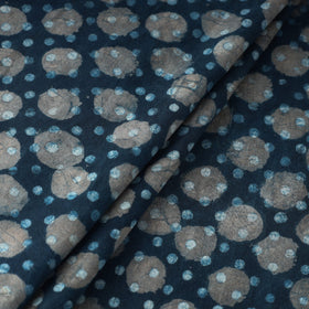  Blue Bindaas Natural Dyed Cotton Block Print Fabric
