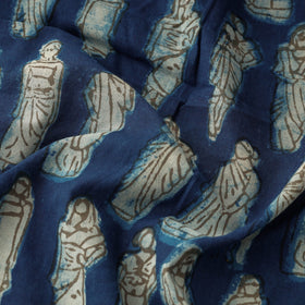 Bindaas Block Printed Cotton Natural Dyed Fabric