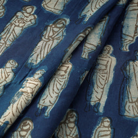 Bindaas Block Printed Cotton Natural Dyed Fabric
