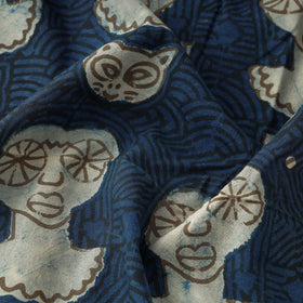 Bindaas Block Printed Cotton Natural Dyed Fabric