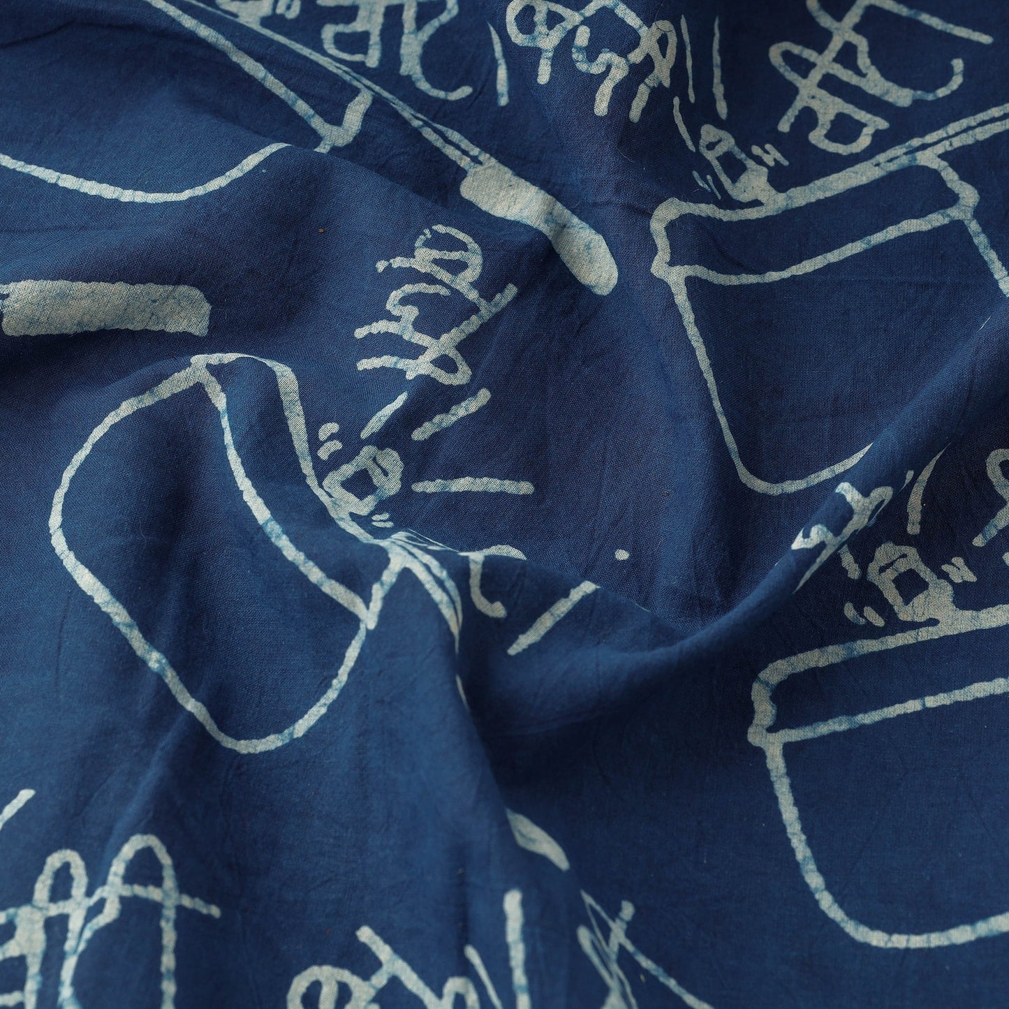 Bindaas Block Printed Cotton Natural Dyed Fabric