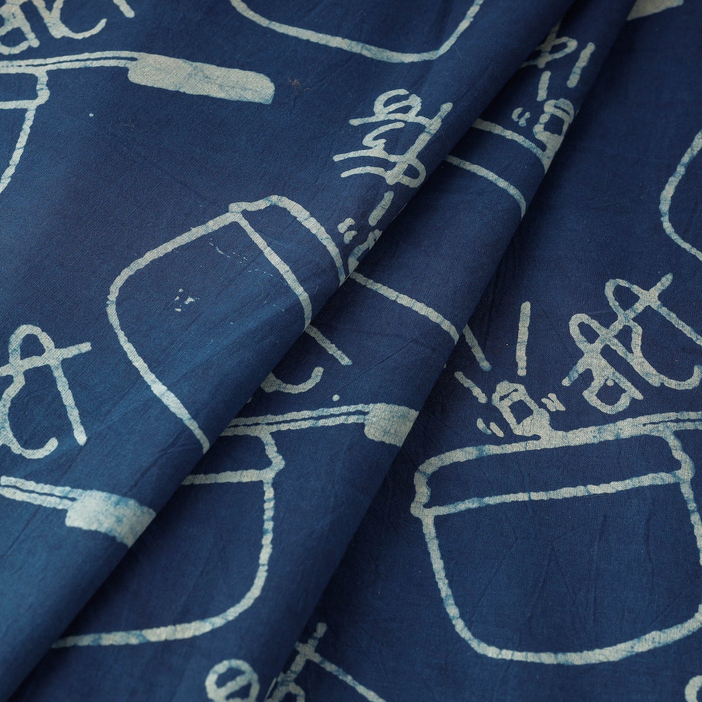 Bindaas Block Printed Cotton Natural Dyed Fabric
