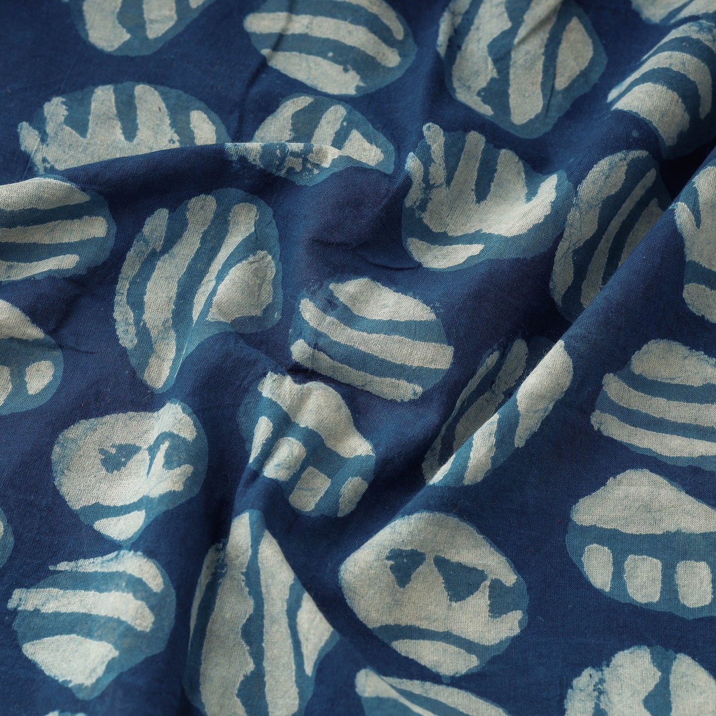 Bindaas Block Printed Cotton Natural Dyed Fabric
