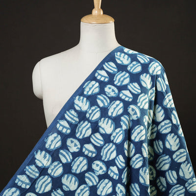 Bindaas Block Printed Cotton Natural Dyed Fabric