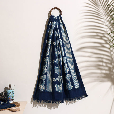  Bindaas Block Printed Handloom Cotton Towel 