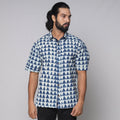 Buy Bindaas Block Printed Natural Dyed Cotton Men Half Sleeve Shirt Online at iTokri.com