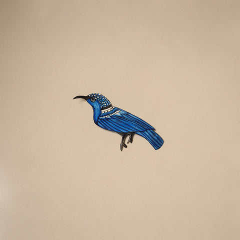 Bird - tholu bommalata leather puppet fridge magnet 12