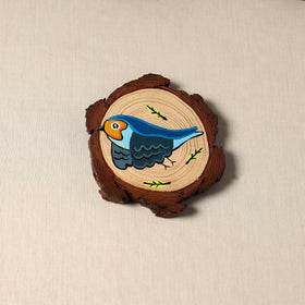 Birds - handpainted pine wood coaster (set of 4) 11