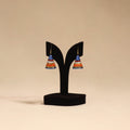 Bishnupur handpainted cone shape terracotta jhumka earrings