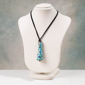 handpainted terracotta necklace