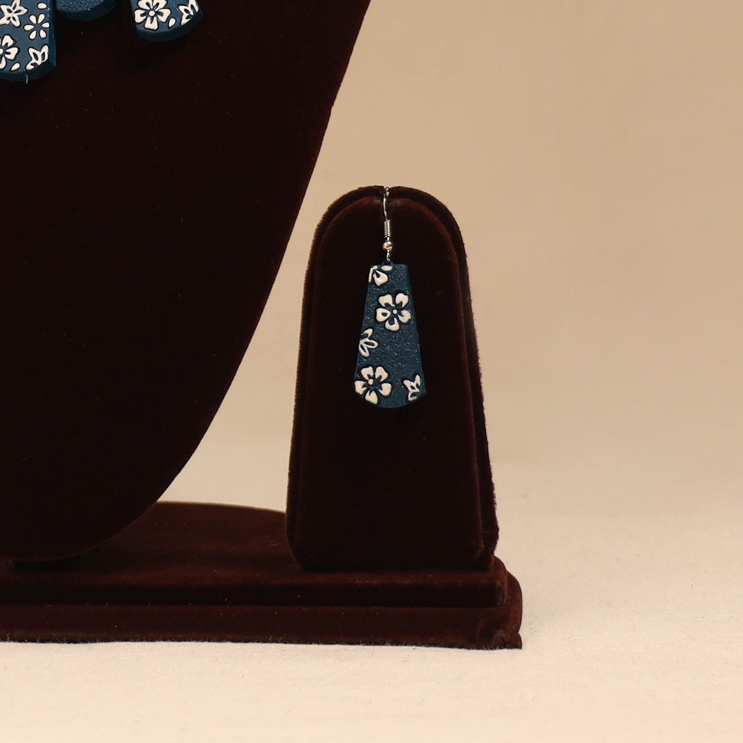 Bishnupur handpainted terracotta necklace set 29