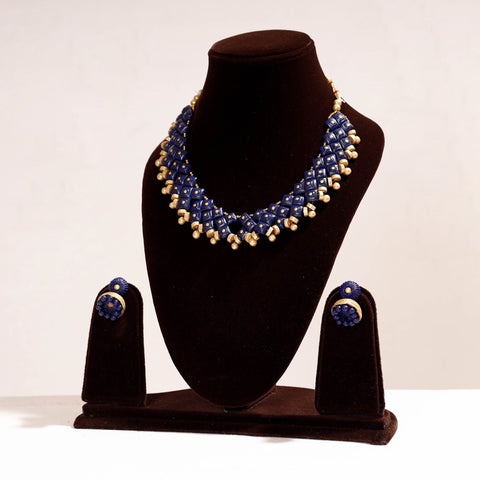 Buy Bishnupur Handpainted Terracotta Necklace Set Online at iTokri.com