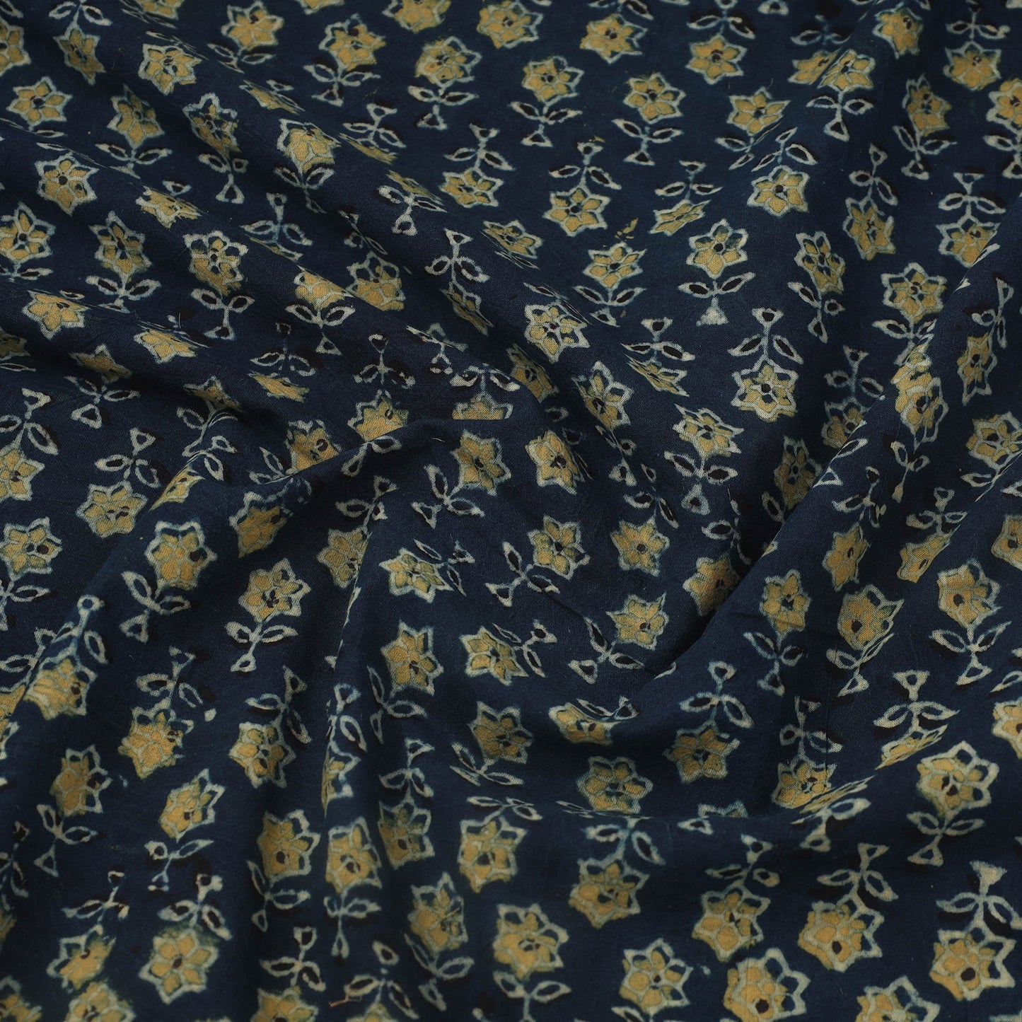  Block Print Cotton Ajrakh Fabric
