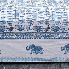 Cotton double sanganeri bed sheet set (108 x 90 in) 06