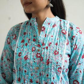 Buy Blue Sanganeri Print Kurta for Women Online