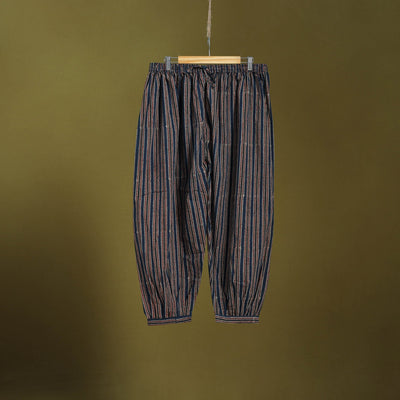 Blue - cotton natural dyed afghani salwar 20 - handcrafted