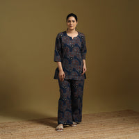 Cotton natural dyed co-ord set 07 - handcrafted