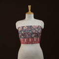 Block print cotton sanganeri blouse piece 07 - handcrafted