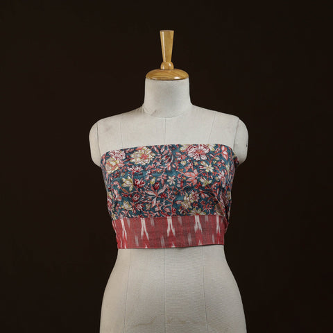 Block print cotton sanganeri blouse piece 07 - handcrafted