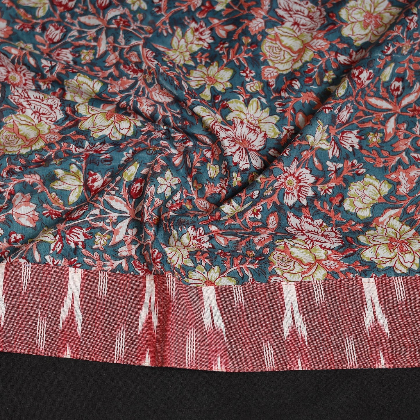 Block print cotton sanganeri blouse piece 07 - handcrafted