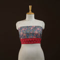 Block print cotton sanganeri blouse piece 20 - handcrafted