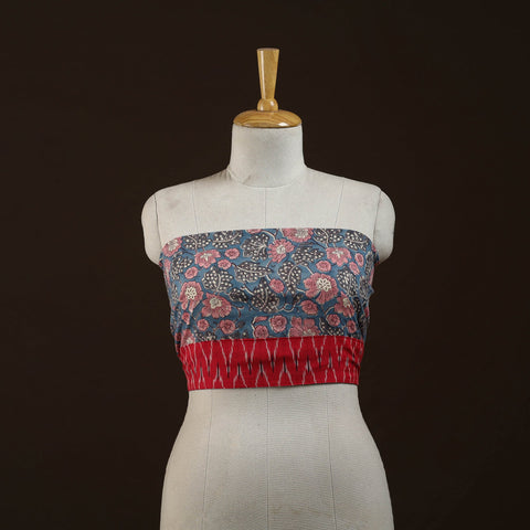 Block print cotton sanganeri blouse piece 20 - handcrafted