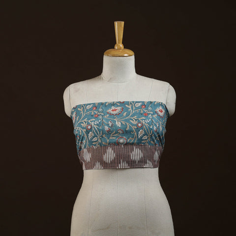 Block print cotton sanganeri blouse piece 23 - handcrafted