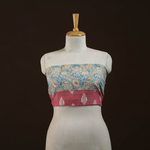 Block print cotton sanganeri blouse piece 29 - handcrafted