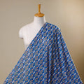Blue Block Print Cotton Sanganeri Fabric