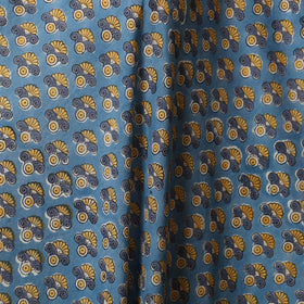 Blue - cotton sanganeri fabric 17 - handcrafted