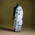 Cotton sanganeri floral dupatta 49 - handcrafted