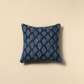 Indigo bagru cushion cover 01 - handcrafted