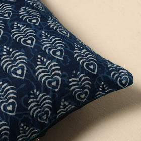 Indigo bagru cushion cover 01 - handcrafted