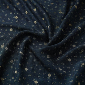 Natural dyed dola silk jacquard buti fabric 03 - handcrafted