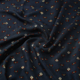 Natural dyed dola silk jacquard buti fabric 09 - handcrafted