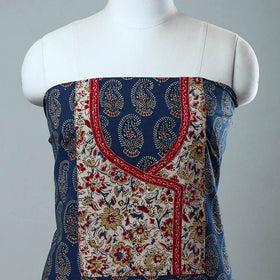 Block Print Cotton Ajrakh Kurta Material Online