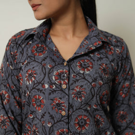 Buy Blue Block Print  Cotton Bagru Co-Ord Set 
