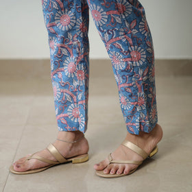  Blue Block Printed Cotton Sanganeri Co-Ord Set