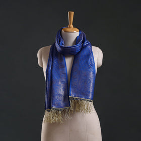 Brocade handloom semi silk banarasi stole 06 - handcrafted