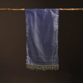 Brocade handloom semi silk banarasi stole 09 - handcrafted