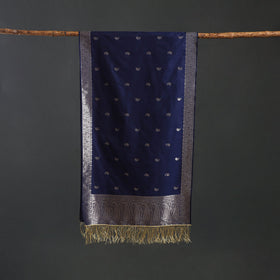 Brocade handloom semi silk banarasi stole 20 - handcrafted